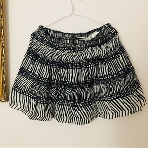H&M Black & White Print Skirt